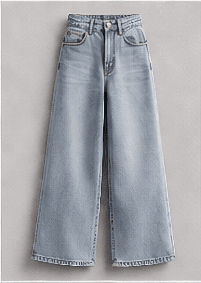 ストレートデニム（ライトブルー）
