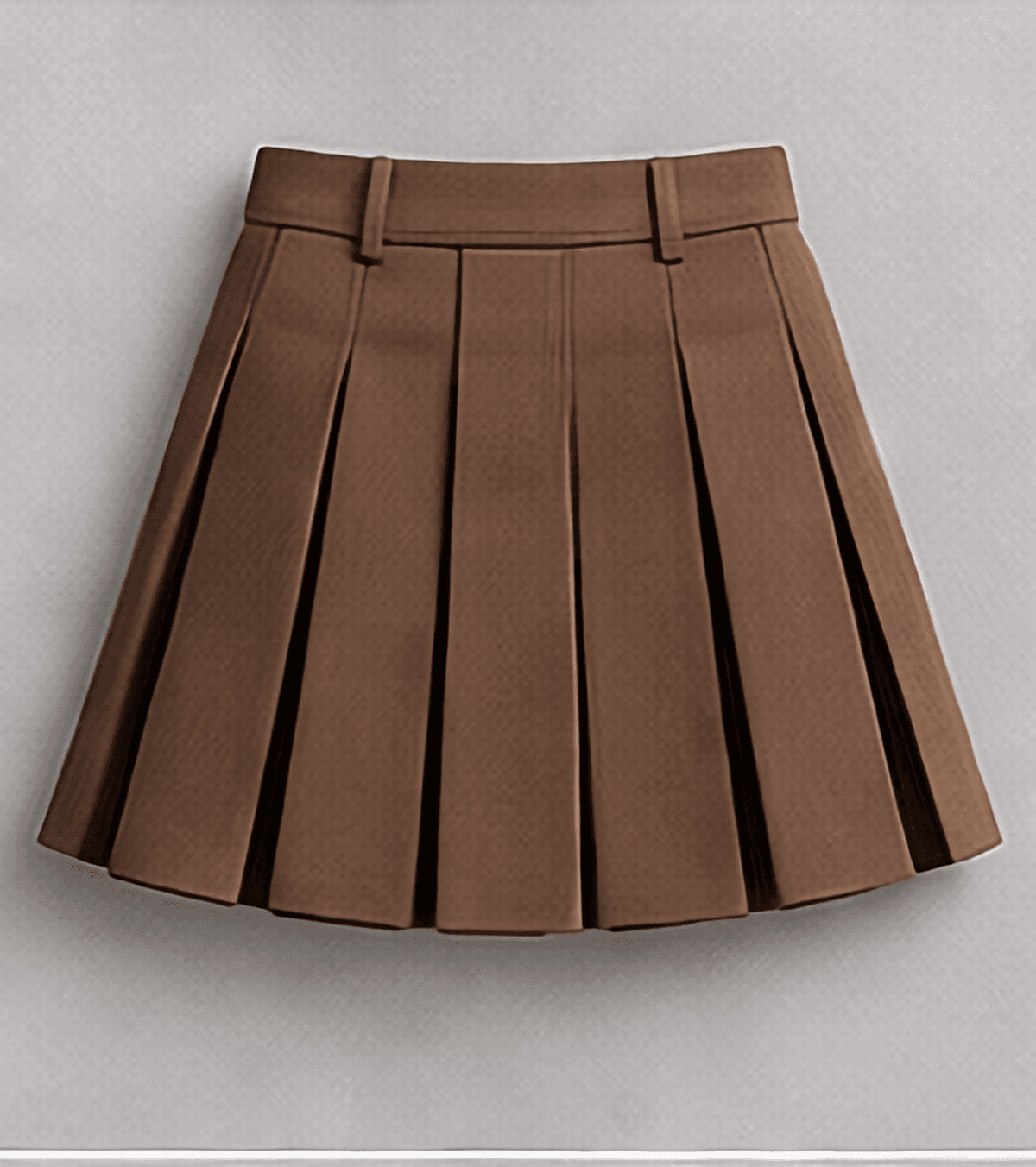 プリーツミニスカート（ブラウン）