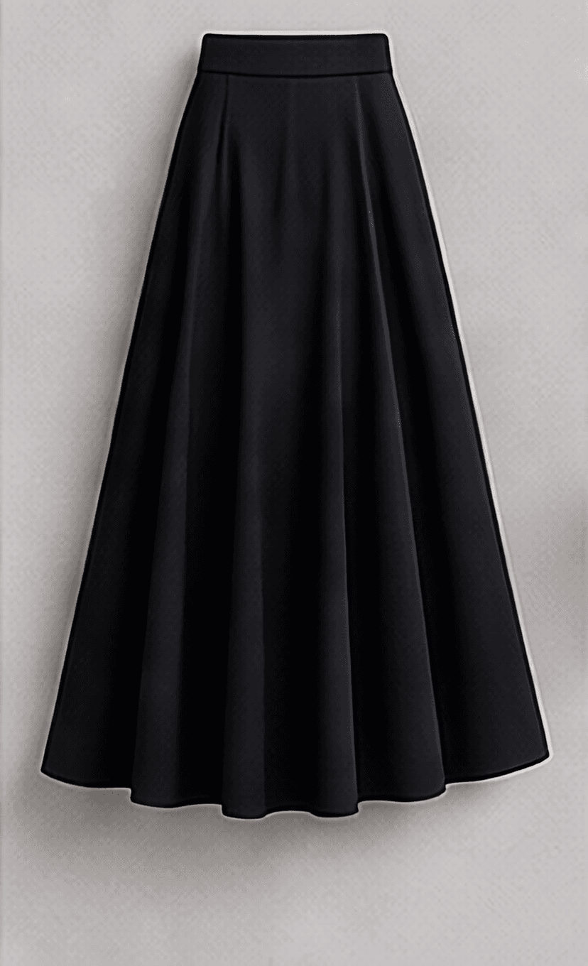 フレアスカート（ブラック）