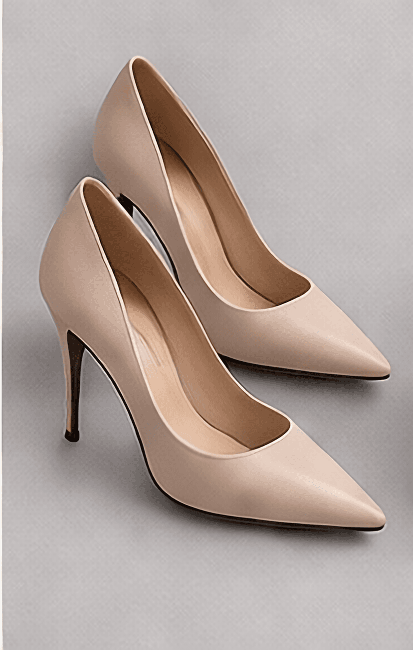 ポインテッドトゥパンプス（ベージュ）